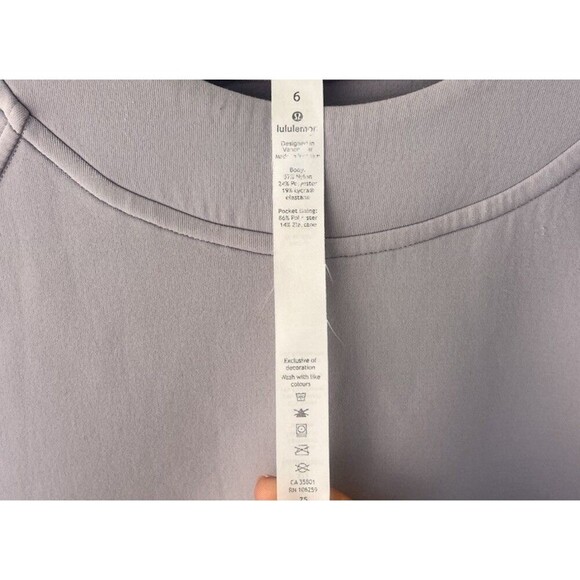 Lululemon City Sweat Crew Spacer Iced Iris Purple Sweatshirt Crewneck 6 Scuba - Picture 9 of 10